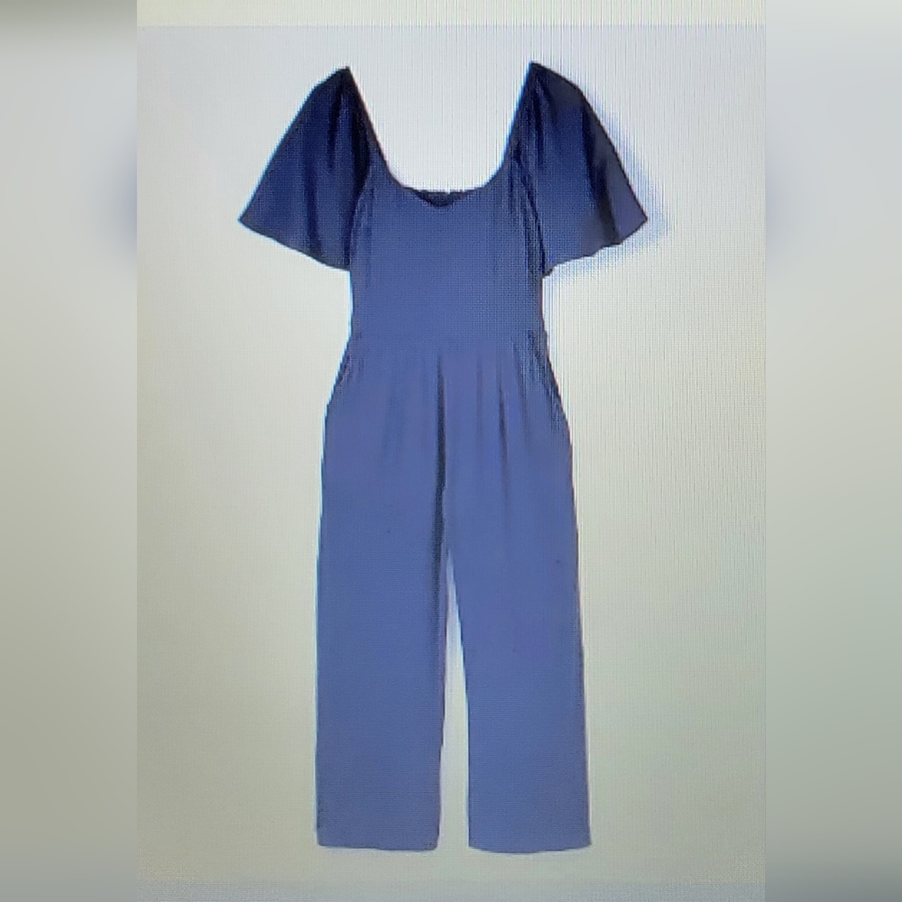 Navy Boden jersey jumpsuit